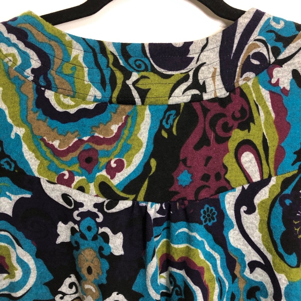 Karlie Long Sleeve Knit Dress‎ Sz Small-Medium Tags Missing Multicolor Abstract - Picture 11 of 13